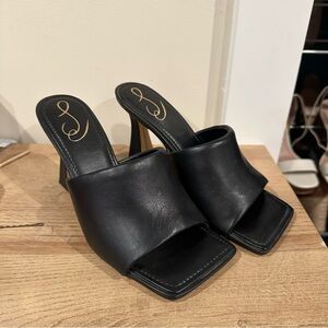Sam Edelman Black Mules Sleek Leather Design